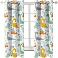 Dinosaur Curtains Blackout Window Treatments Drapes Room Decoration