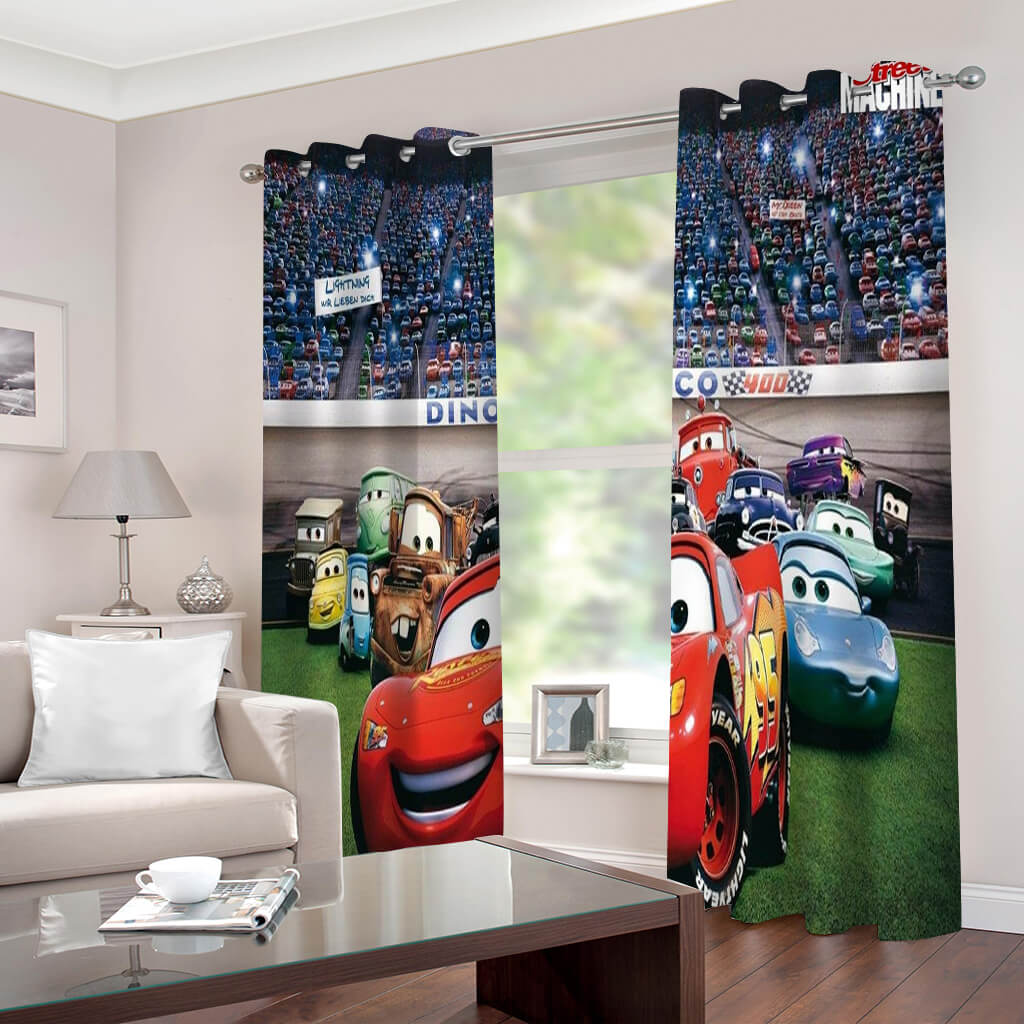 Disney Cars Curtains Cosplay Blackout Window Drapes for Room Decoration