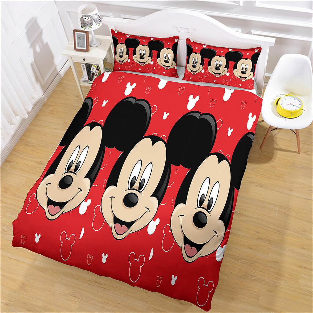 Disney Mickey Mouse Bedding Set Cosplay Quilt Cover Without Filler EBuycos 