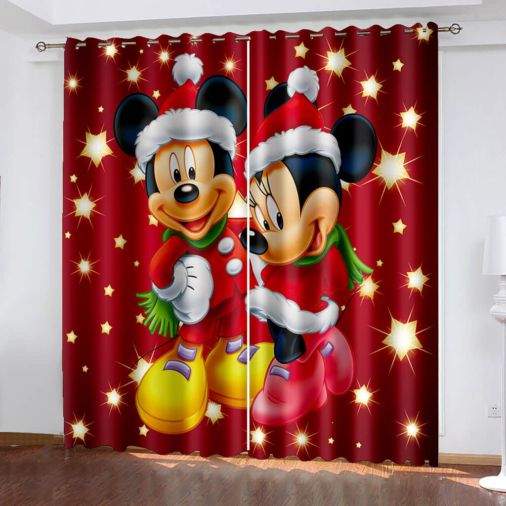 Mickey Mouse Color Block Pole-Top Drapery Set Pair 80 newest