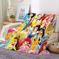 Disney Princesses Blanket Flannel Fleece Throw Blanket Room Decoration EBuycos 