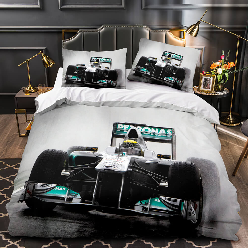 F1 Cycle Racing Bedding Set Duvet Cover Without Filler EBuycos 