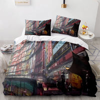 Game Cyberpunk 2077 Bedding Set Cosplay Quilt Covers Without Filler