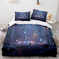 Game Cyberpunk 2077 Bedding Set Cosplay Quilt Covers Without Filler