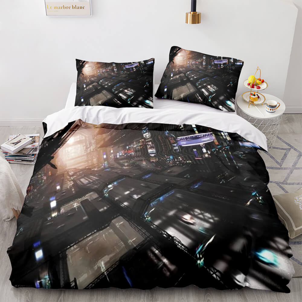 Game Cyberpunk 2077 Bedding Set Cosplay Quilt Covers Without Filler