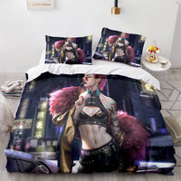 Game Cyberpunk 2077 Bedding Set Cosplay Quilt Covers Without Filler