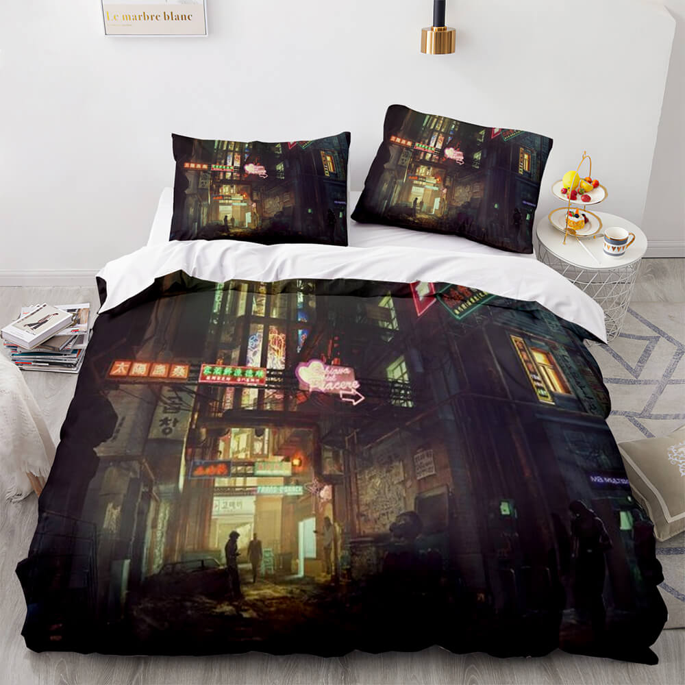 Game Cyberpunk 2077 Bedding Set Cosplay Quilt Covers Without Filler