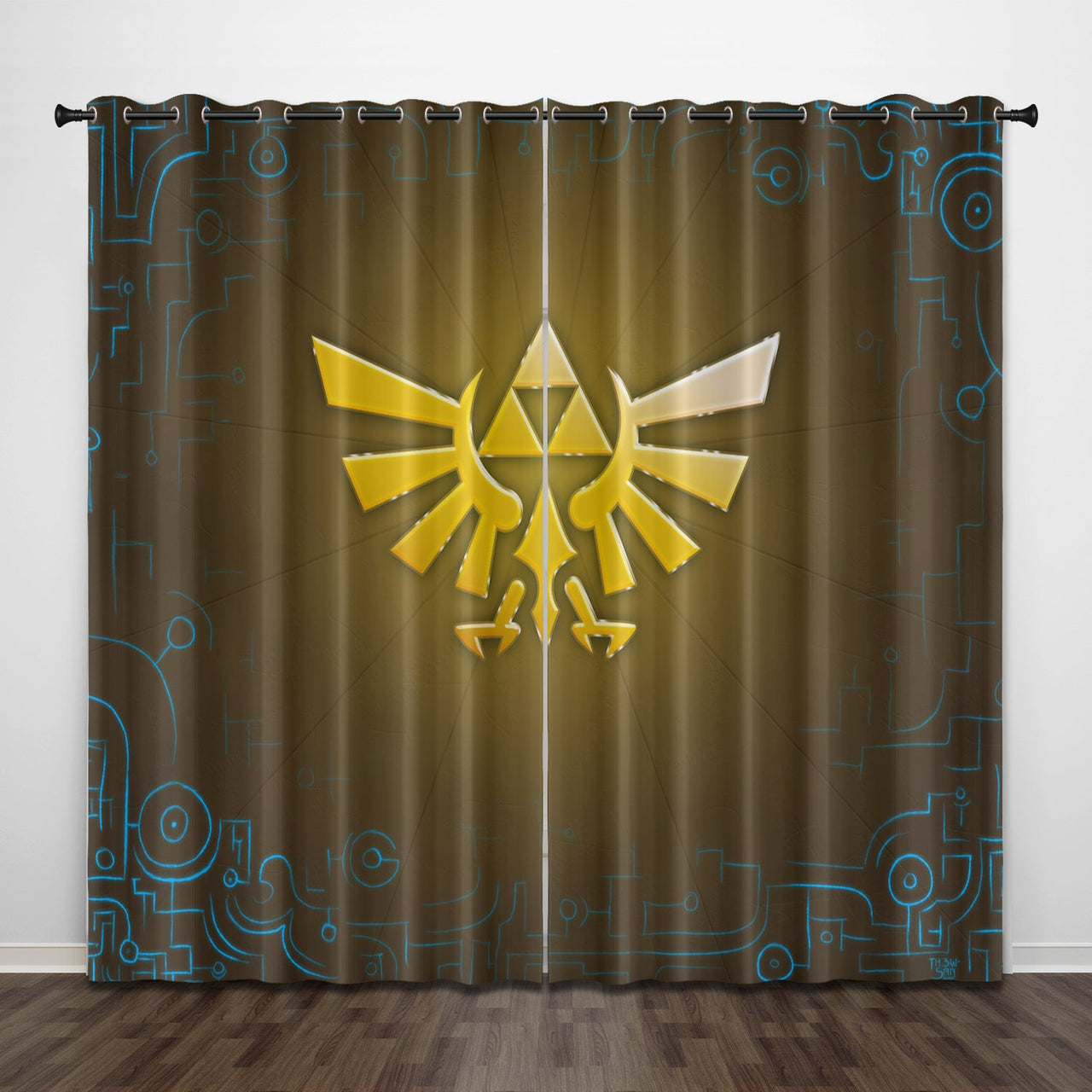 Game The Legend of Zelda Curtains Pattern Blackout Window Drapes