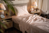 Kids Crinkle Percale Organic Cotton Sheet Set + Pillowcases Nest Bedding® 