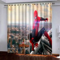 Marvel Spiderman Pattern Curtains Blackout Window Drapes