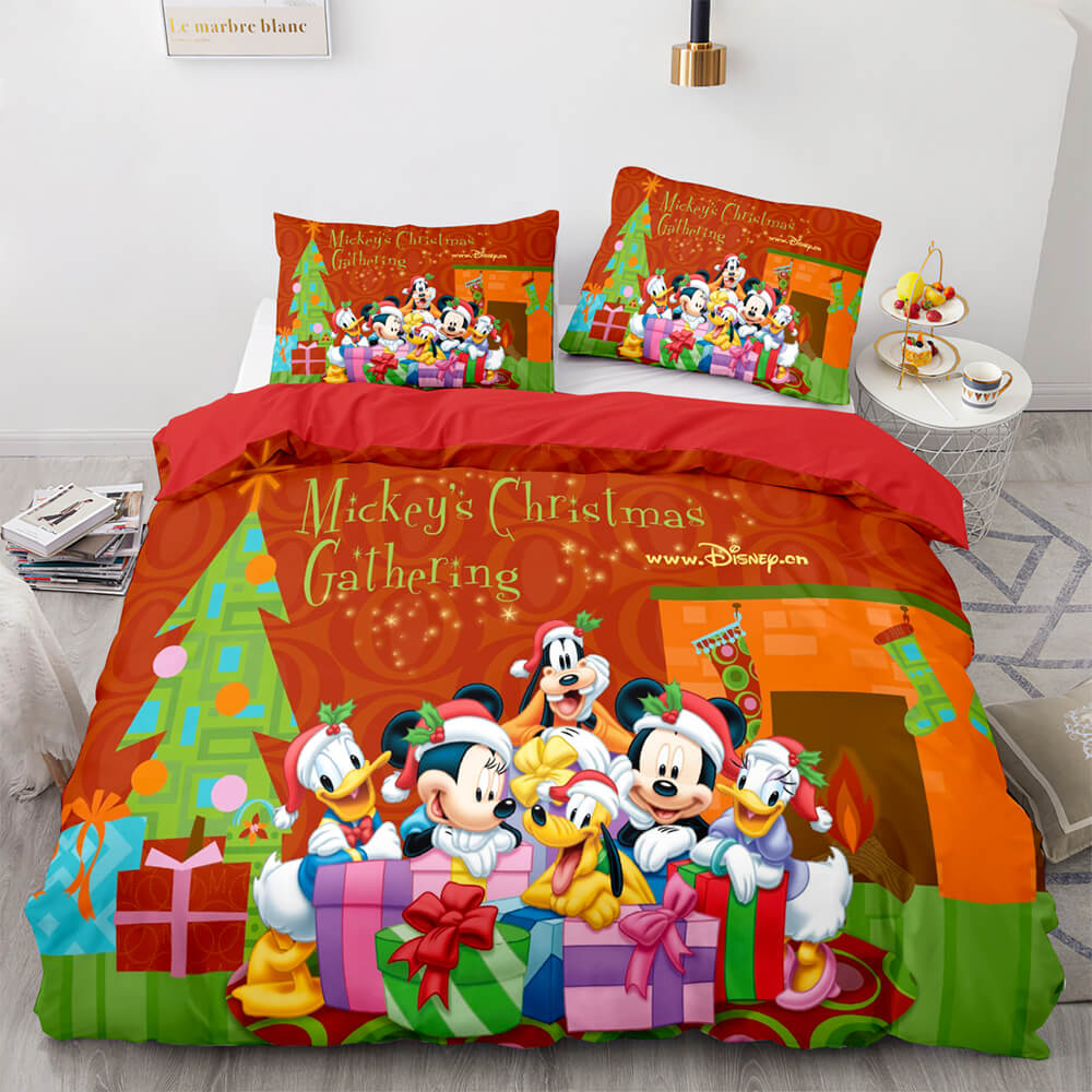 Merry Christmas Pattern Bedding Sets Quilt Cover Without Filler