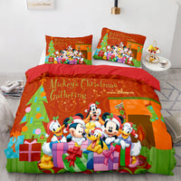 Merry Christmas Pattern Bedding Sets Quilt Cover Without Filler