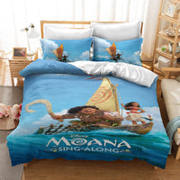 Princess Moana Cosplay Bedding Set Quilt Cover Without Filler