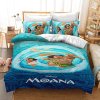 Princess Moana Cosplay Bedding Set Quilt Cover Without Filler