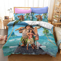 Princess Moana Cosplay Bedding Set Quilt Cover Without Filler