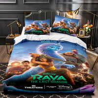 Raya and The Last Dragon Bedding Cosplay Quilt Duvet Covers Decoration Bed