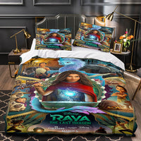 Raya and The Last Dragon Bedding Cosplay Quilt Duvet Covers Decoration Bed