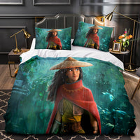 Raya and The Last Dragon Bedding Cosplay Quilt Duvet Covers Decoration Bed