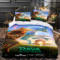 Raya and The Last Dragon Bedding Cosplay Quilt Duvet Covers Decoration Bed