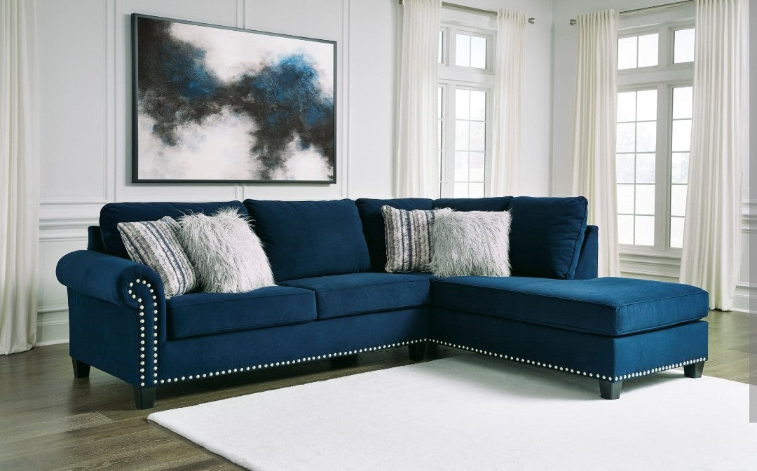 18603/17/66 Trendle Sectional Sofa Blue RAF Corner - Tony's Home Furnishings