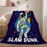 Space Astronaut Blanket Soft Flannel Blanket