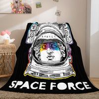 Space Astronaut Blanket Soft Flannel Blanket