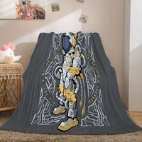 Space Astronaut Blanket Soft Flannel Blanket