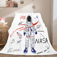 Space Astronaut Blanket Soft Flannel Blanket