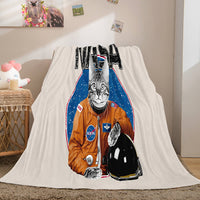 Space Astronaut Blanket Soft Flannel Blanket