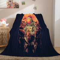 Space Astronaut Blanket Soft Flannel Blanket