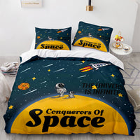 Space Astronaut Bedding Sets Quilt Covers Without Filler