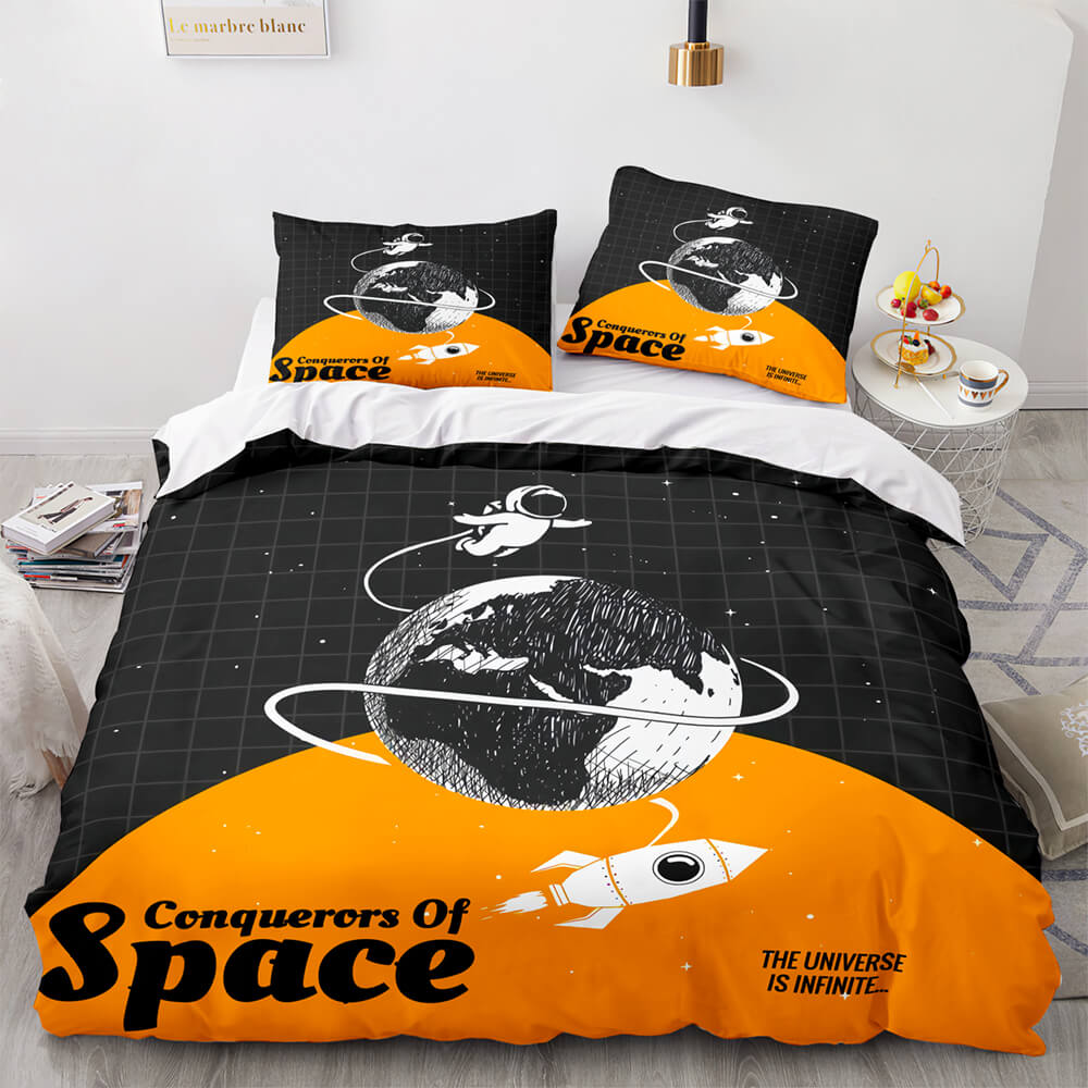 Space Astronaut Bedding Sets Quilt Covers Without Filler