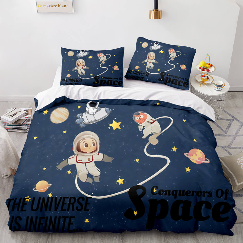 Space Astronaut Bedding Sets Quilt Covers Without Filler