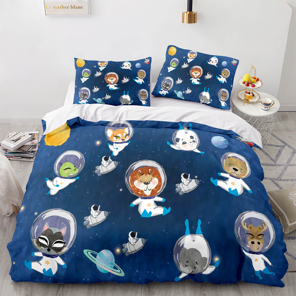 Space Astronaut Bedding Sets Quilt Covers Without Filler