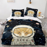 Space Astronaut Bedding Sets Quilt Covers Without Filler