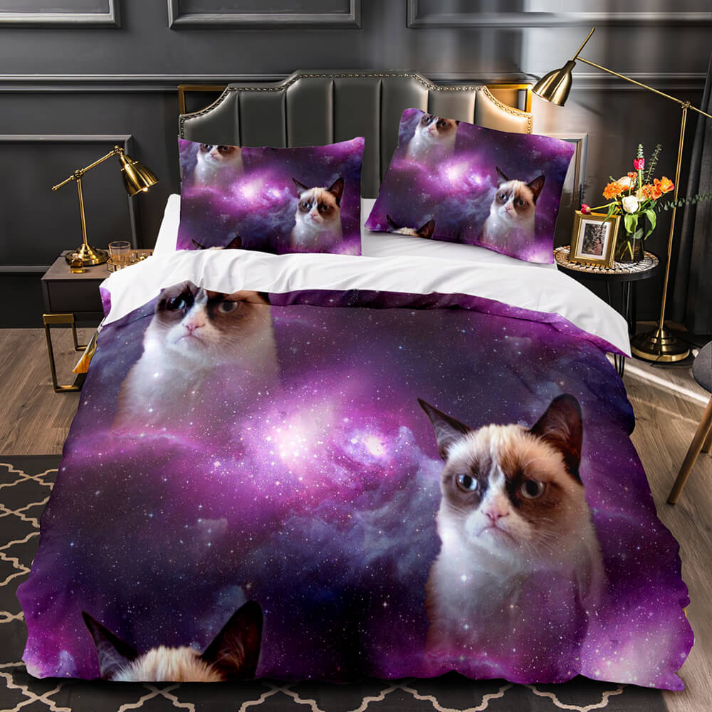 Space Cat Astronaut Cats In Space Bedding Set Duvet Cover Bedding Sets