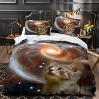Space Cat Astronaut Cats In Space Bedding Set Duvet Cover Bedding Sets