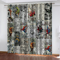 Marvel Comics Superhero Curtains Blackout Window Drapes Room Decoration EBuycos 