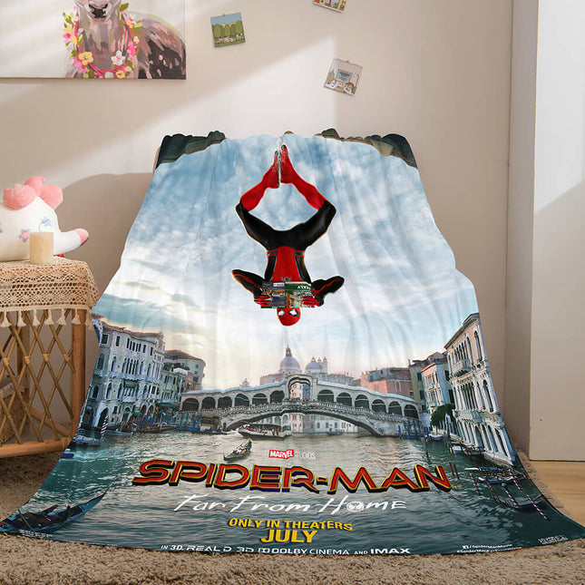 Spiderman Flannel Fleece Throw Blanket