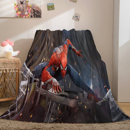 Spiderman Flannel Fleece Throw Blanket