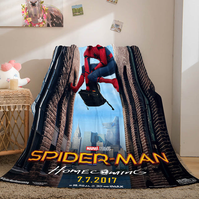 Spiderman Flannel Fleece Throw Blanket