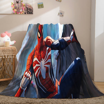 Spiderman Flannel Fleece Throw Blanket