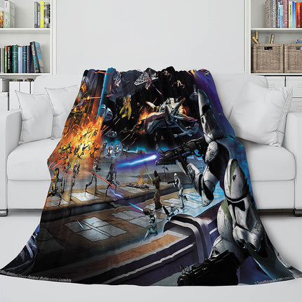 Star Wars Series Flannel Fleece Throw Cosplay Blanket