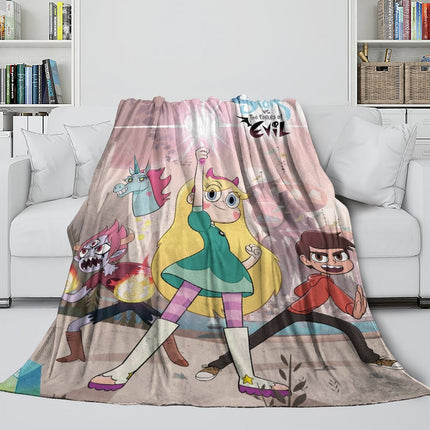 Star vs the Forces of Evil Blanket Flannel Fleece Throw