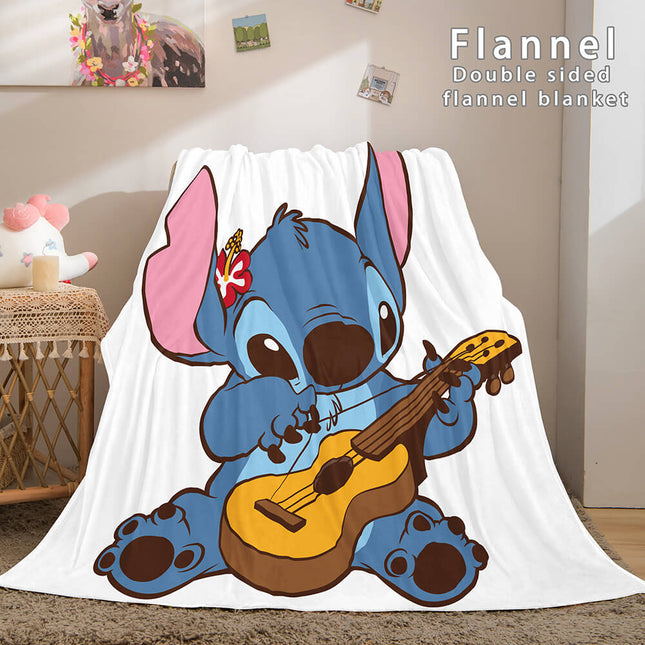 Stitch Blanket Flannel Throw Cosplay Blanket