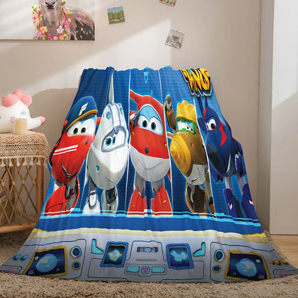 Super Wings Flannel Fleece Throw Blanket