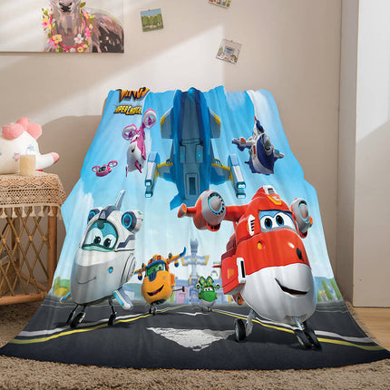 Super Wings Flannel Fleece Throw Blanket