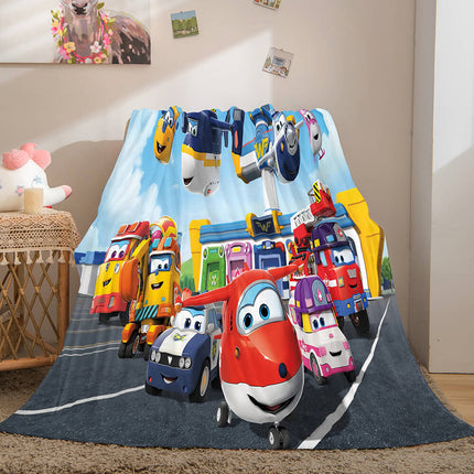 Super Wings Flannel Fleece Throw Blanket