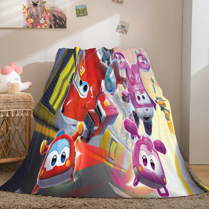 Super Wings Flannel Fleece Throw Blanket