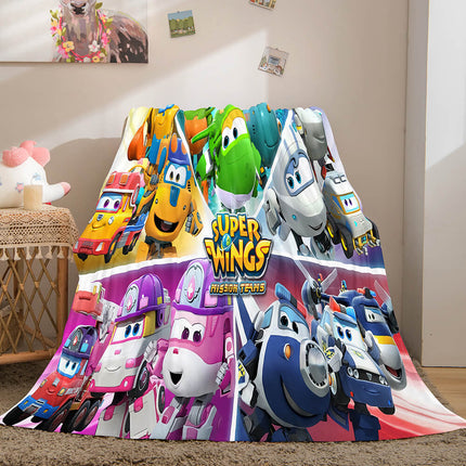 Super Wings Flannel Fleece Throw Blanket